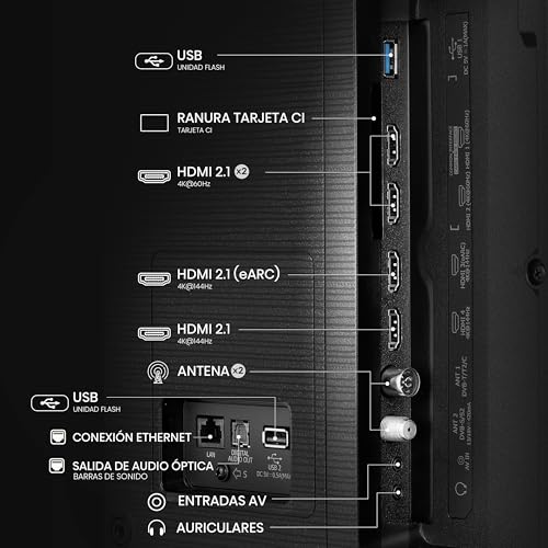 Hisense 55E7Q Pro - QLED Smart TV, Gaming TV, Modo Juego Pro 144Hz, AMD Freesync Premium Pro, Dolby Vision IQ + Dolby Atmos, Hi-Concerto, Procesador Hi-View Engine