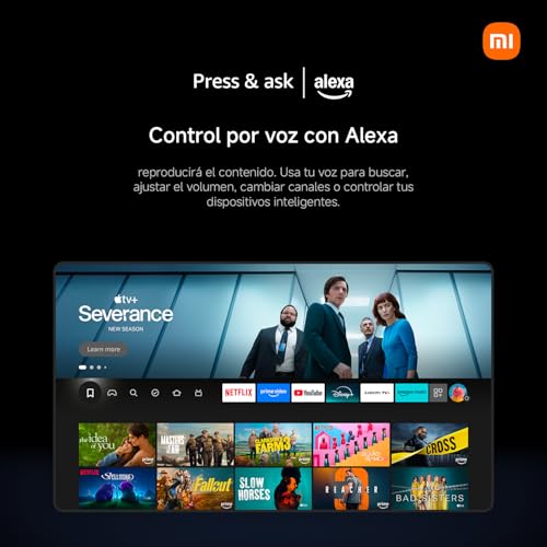 XIAOMI TV F 65, 65 Pulgadas (165 cm), 4K UHD, Smart TV, Fire TV, Control por Voz Alexa, HDR10, MEMC, Modo Game Boost 120Hz,2GB+32GB, Compatible con Apple AirPlay