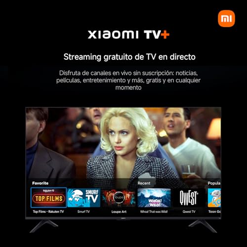 XIAOMI TV F 65, 65 Pulgadas (165 cm), 4K UHD, Smart TV, Fire TV, Control por Voz Alexa, HDR10, MEMC, Modo Game Boost 120Hz,2GB+32GB, Compatible con Apple AirPlay