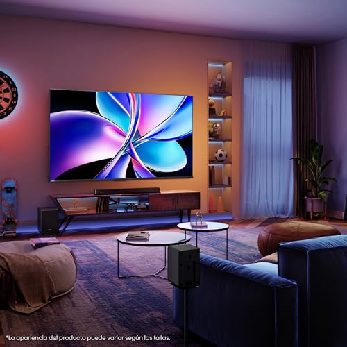 Hisense 100E7Q Pro - QLED Smart TV 100 Pulgadas, Gaming TV, Modo Juego Pro 144Hz, AMD Freesync Premium Pro, Dolby Vision IQ, Dolby Atmos, Movimientos Suaves IA, Hi-Concerto, Procesador Hi-View IA