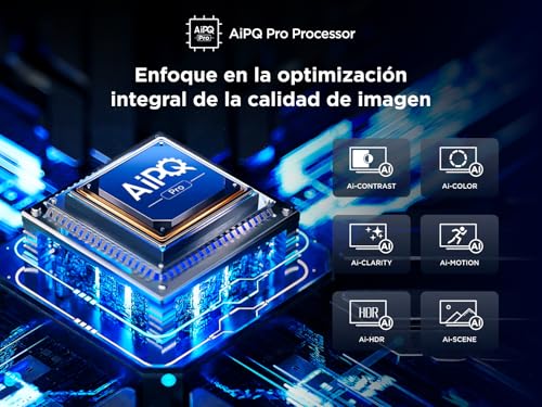75Q7C 75" QD-Mini LED, 4K HDR Premium 3000, Smart TV con Google TV (Dolby Vision IQ y Atmos, Panel CrystGlow HVA, Motion Clarity Pro de 144 Hz, Game Master)