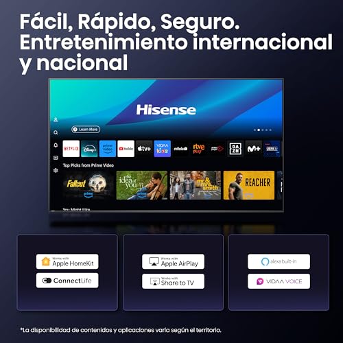 Hisense 100E7Q Pro - QLED Smart TV 100 Pulgadas, Gaming TV, Modo Juego Pro 144Hz, AMD Freesync Premium Pro, Dolby Vision IQ, Dolby Atmos, Movimientos Suaves IA, Hi-Concerto, Procesador Hi-View IA