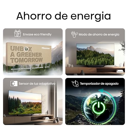 Hisense 85U7NQ - Mini-LED TV, 85 Pulgadas, con Quantum Dot Colour, Modo Juego de 144Hz VRR 240 fps, Full Array Local Dimming, Procesador Hi-View Engine,Dolby Vision IQ & Dolby Atmos (Nuevo 2024)