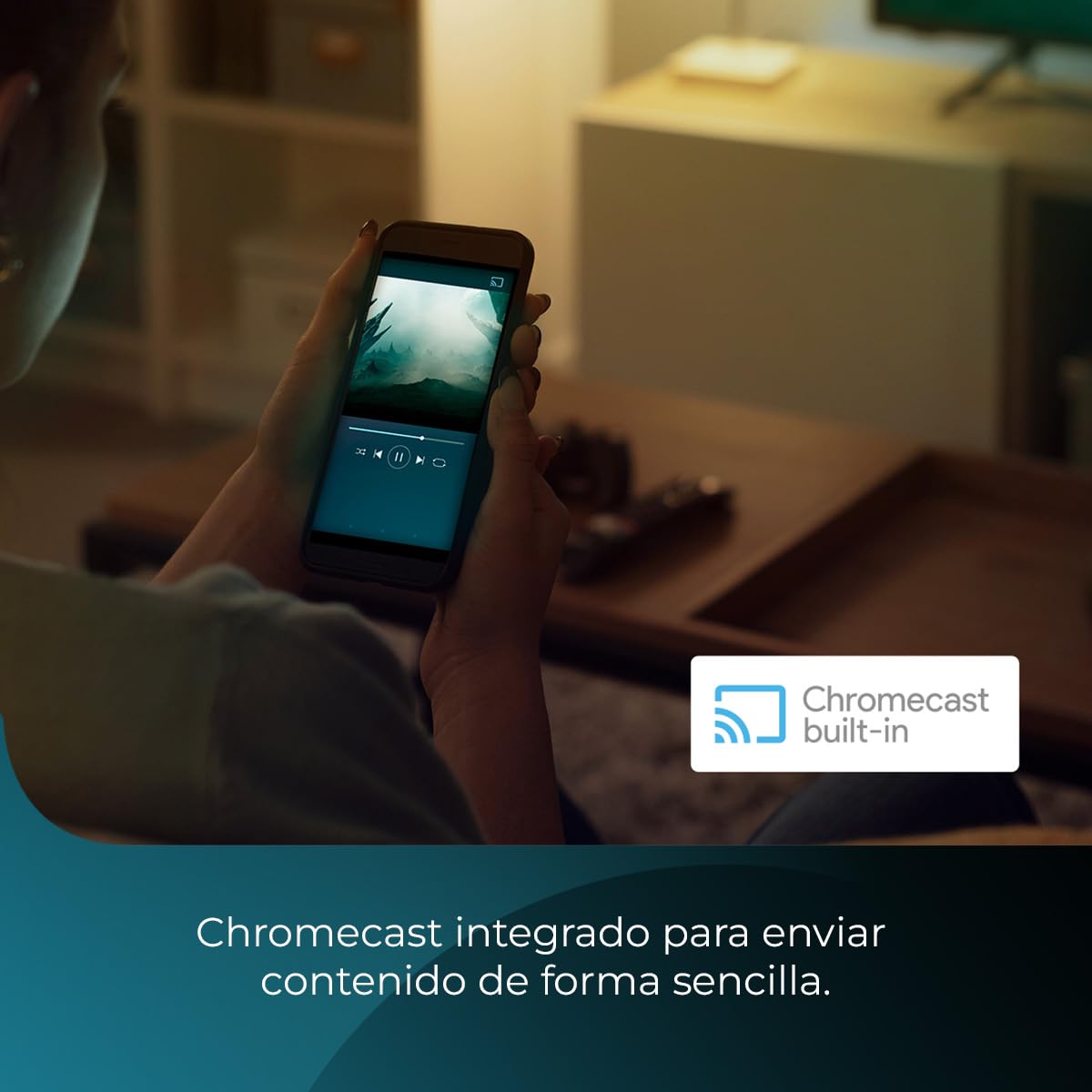 Cecotec Televisor QLED 70" Smart TV V1Z+ Series VQU11070Z+S. Resolución 4K UHD, Sistema Operativo Android TV 11, Subwoofers, Chromecast, HDR10+, Asistente de Voz de Google