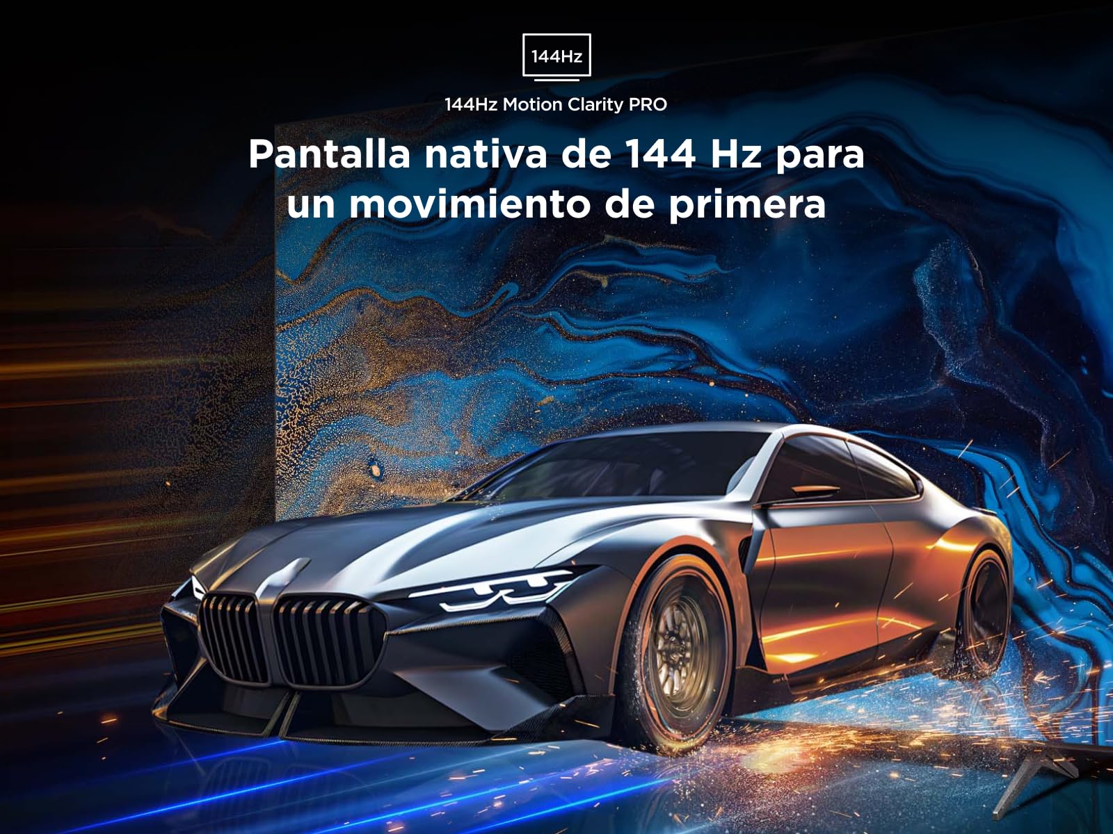 75Q7C 75" QD-Mini LED, 4K HDR Premium 3000, Smart TV con Google TV (Dolby Vision IQ y Atmos, Panel CrystGlow HVA, Motion Clarity Pro de 144 Hz, Game Master)