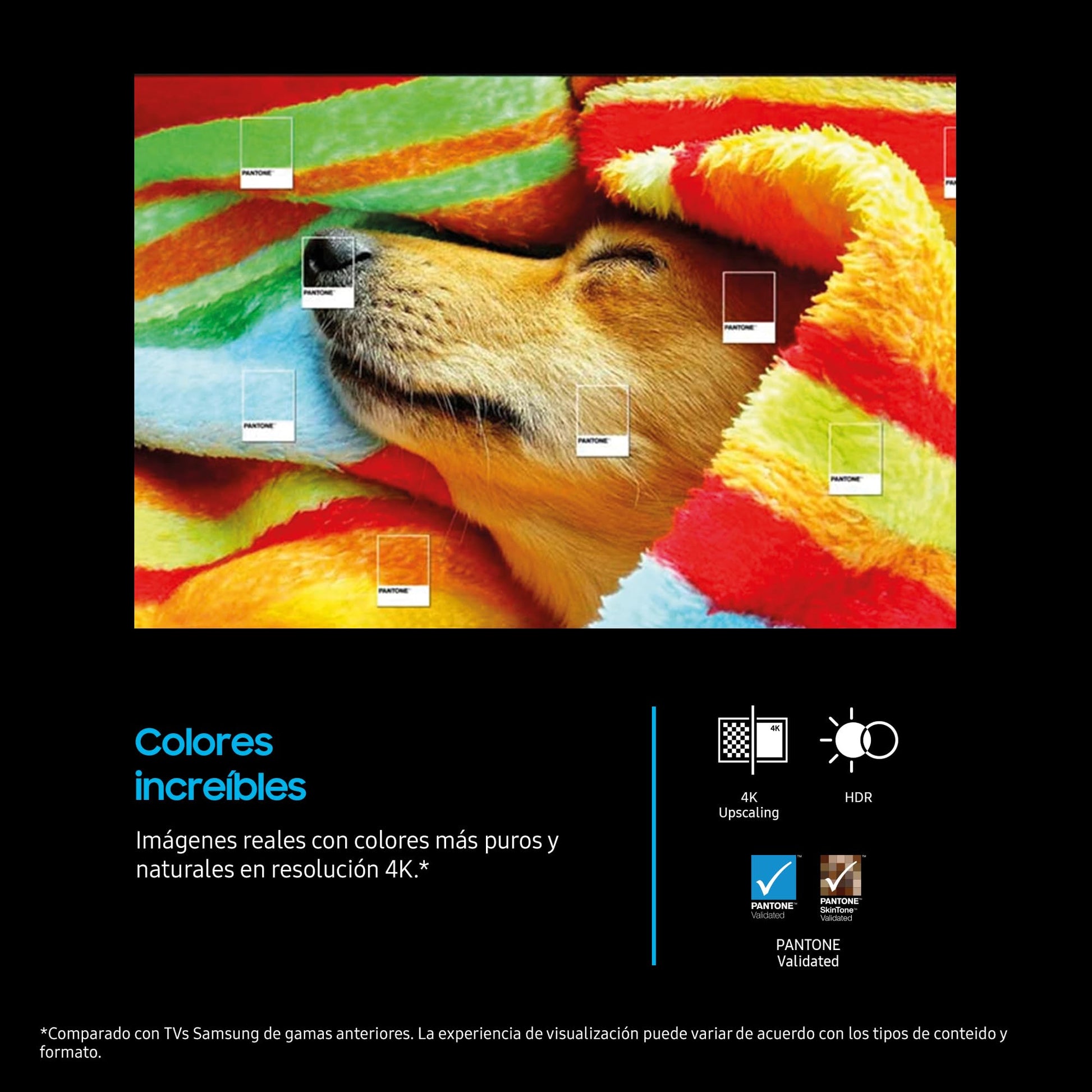 Samsung TV 75 Pulgadas Crystal UHD U7025F 4K Smart TV, Colores increíbles con Crystal Processor 4K, Escucha Todos los Altavoces con Q-Symphony, Datos protegidos Knox Security y Gaming Hub