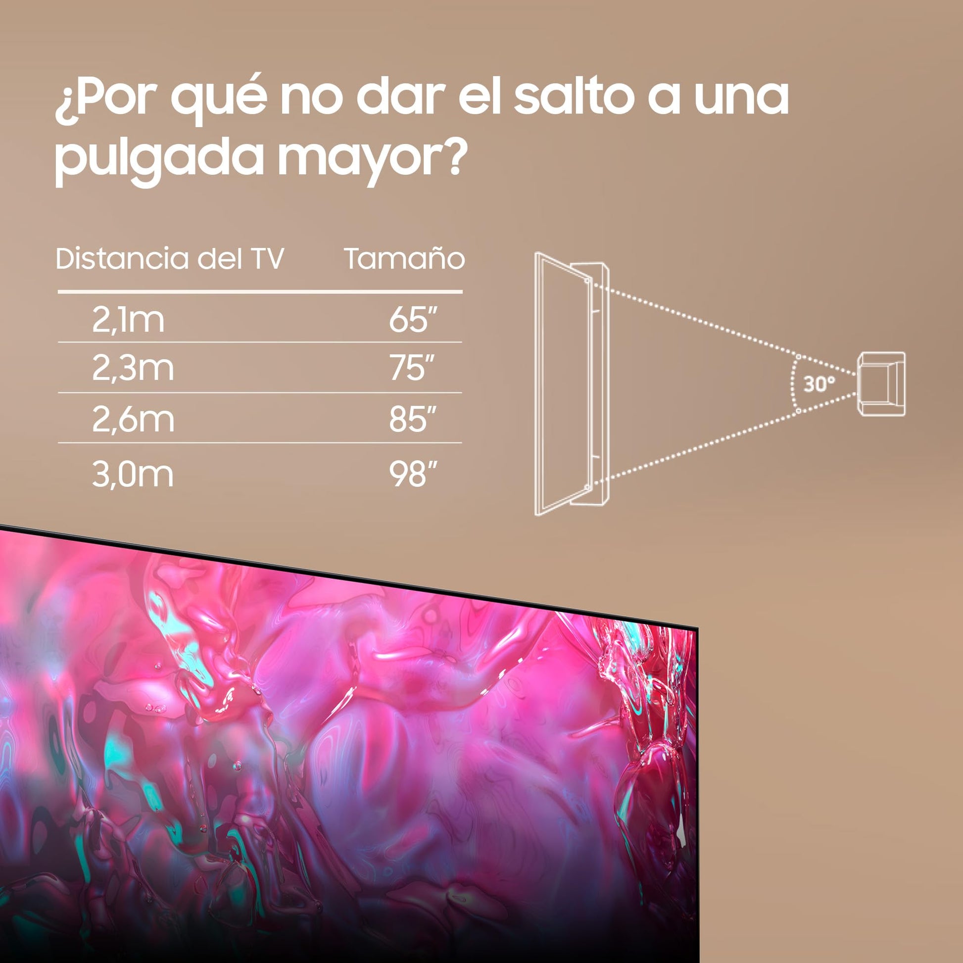 Samsung TV Crystal UHD 4K 2024 98DU9005 Smart TV de 98" Image, Supersize Picture Enhancer, Algoritmo Deep Learning Super Resolution y Colores Puros con PurColor