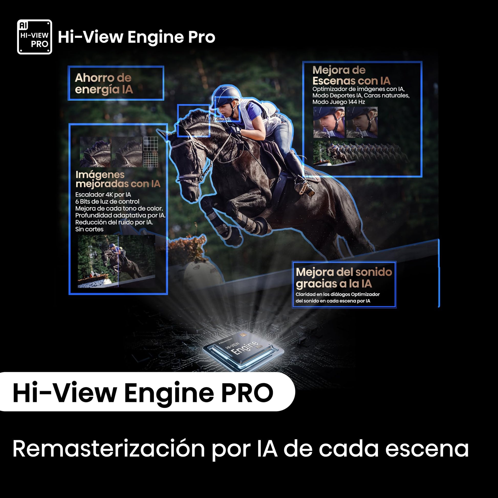 Hisense 85U7NQ - Mini-LED TV, 85 Pulgadas, con Quantum Dot Colour, Modo Juego de 144Hz VRR 240 fps, Full Array Local Dimming, Procesador Hi-View Engine,Dolby Vision IQ & Dolby Atmos (Nuevo 2024)