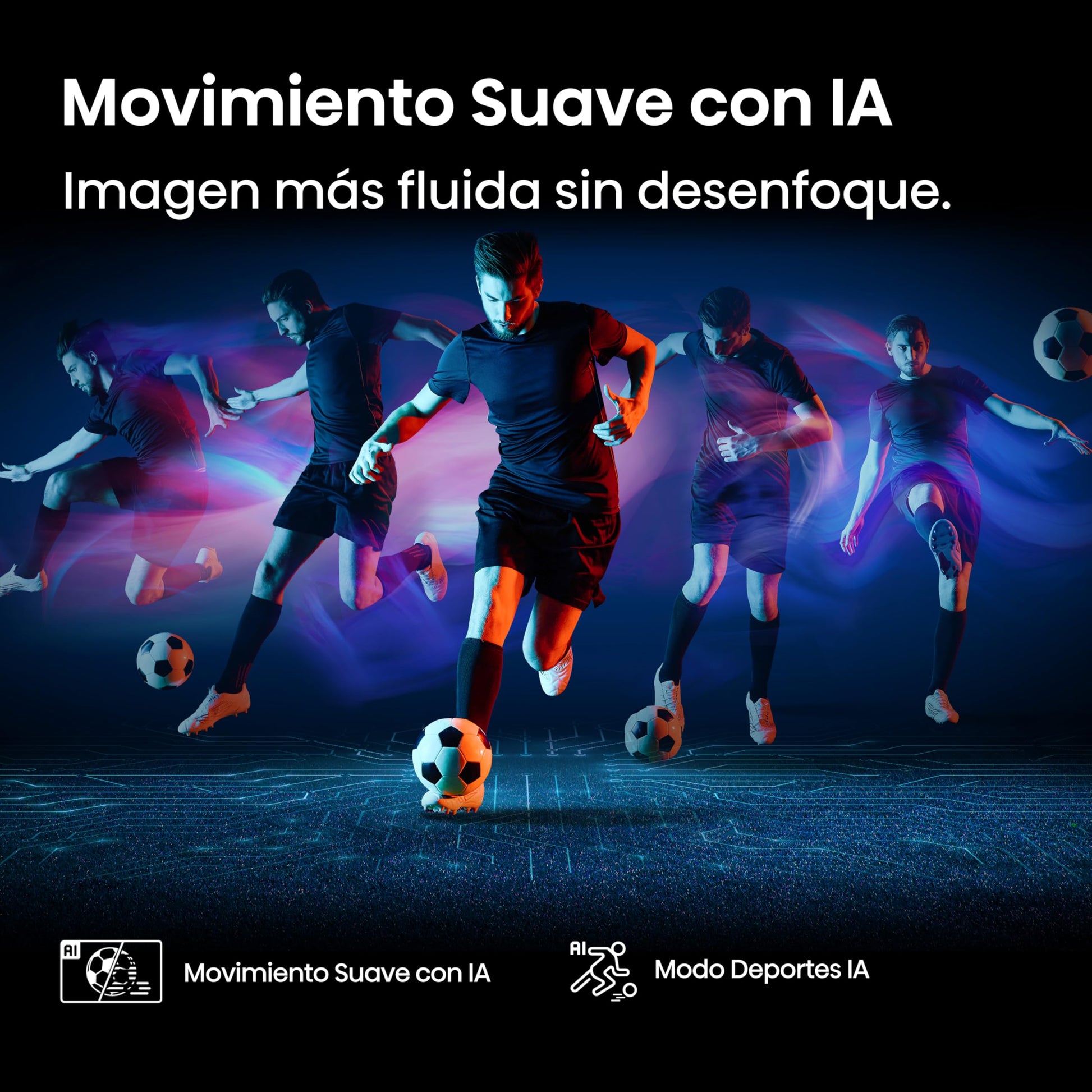 Hisense 100E7Q Pro - QLED Smart TV 100 Pulgadas, Gaming TV, Modo Juego Pro 144Hz, AMD Freesync Premium Pro, Dolby Vision IQ, Dolby Atmos, Movimientos Suaves IA, Hi-Concerto, Procesador Hi-View IA