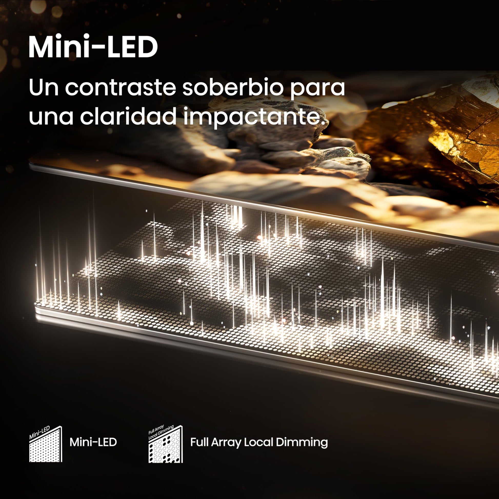 Hisense 50E8Q - Mini LED Smart TV, Quantum Dot, 144Hz, Subwoofer Integrado, Dolby Vision IQ & Dolby Atmos, Full Array Local Dimming, Procesador Hi-View Engine